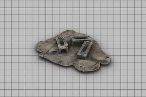 3D brick structure debris