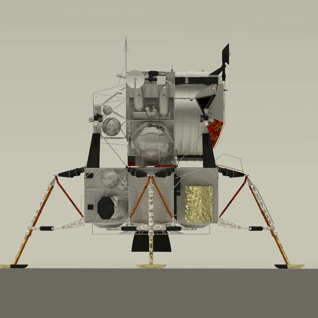 3d model lunar module