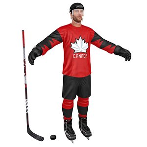 hockey player 3D model