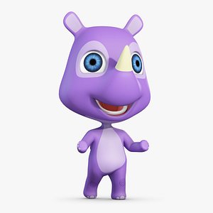 cartoon animation character 3D model