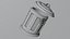 Realistic Metal Trash Can - Game Ready 3D Urban Prop