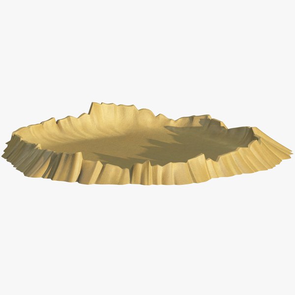 3D moon crater model