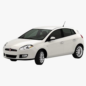 Fiat Bravo II 198 realistic model in Pastello Bianco factory color by BASF - no interior