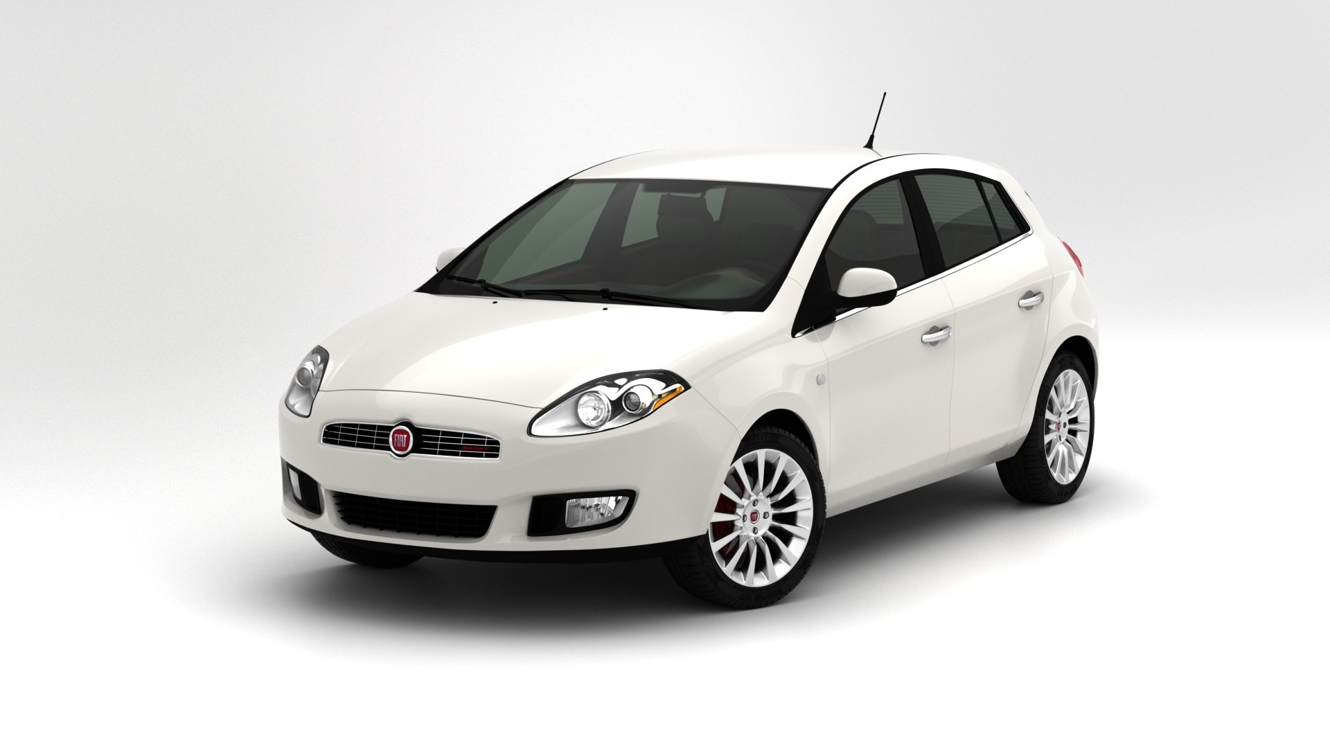 3D Fiat Bravo II 198 Realistic Model In Pastello Bianco Factory Color By  BASF - No Interior Model - TurboSquid 2034918