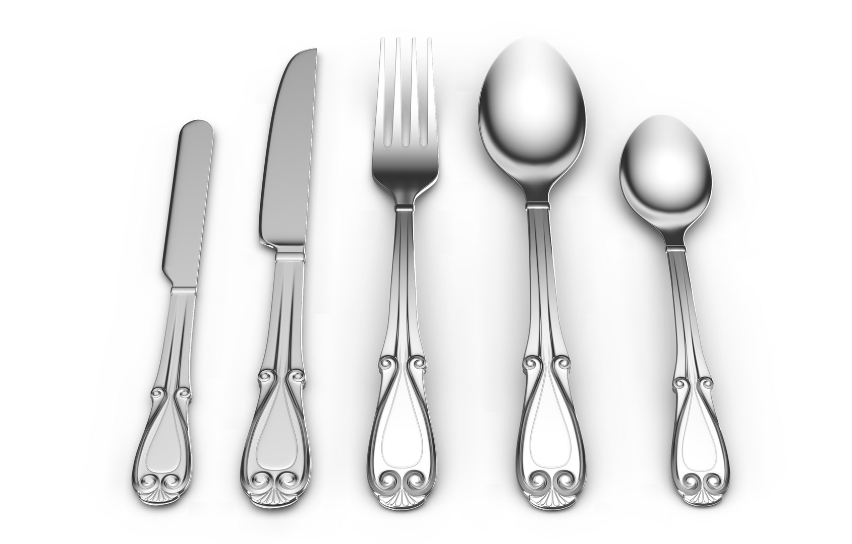 3D Model Cutlery Flatware - TurboSquid 1475157