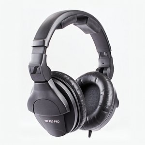 3D model Headphones Sennheiser HD 280 Pro Over-Ear Studio