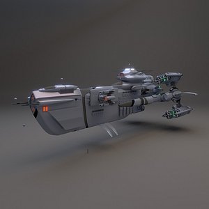baku battlecruiser 3d model