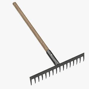 3D model farm tool rake