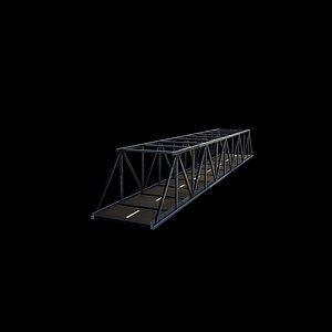 steel brige 3D model model