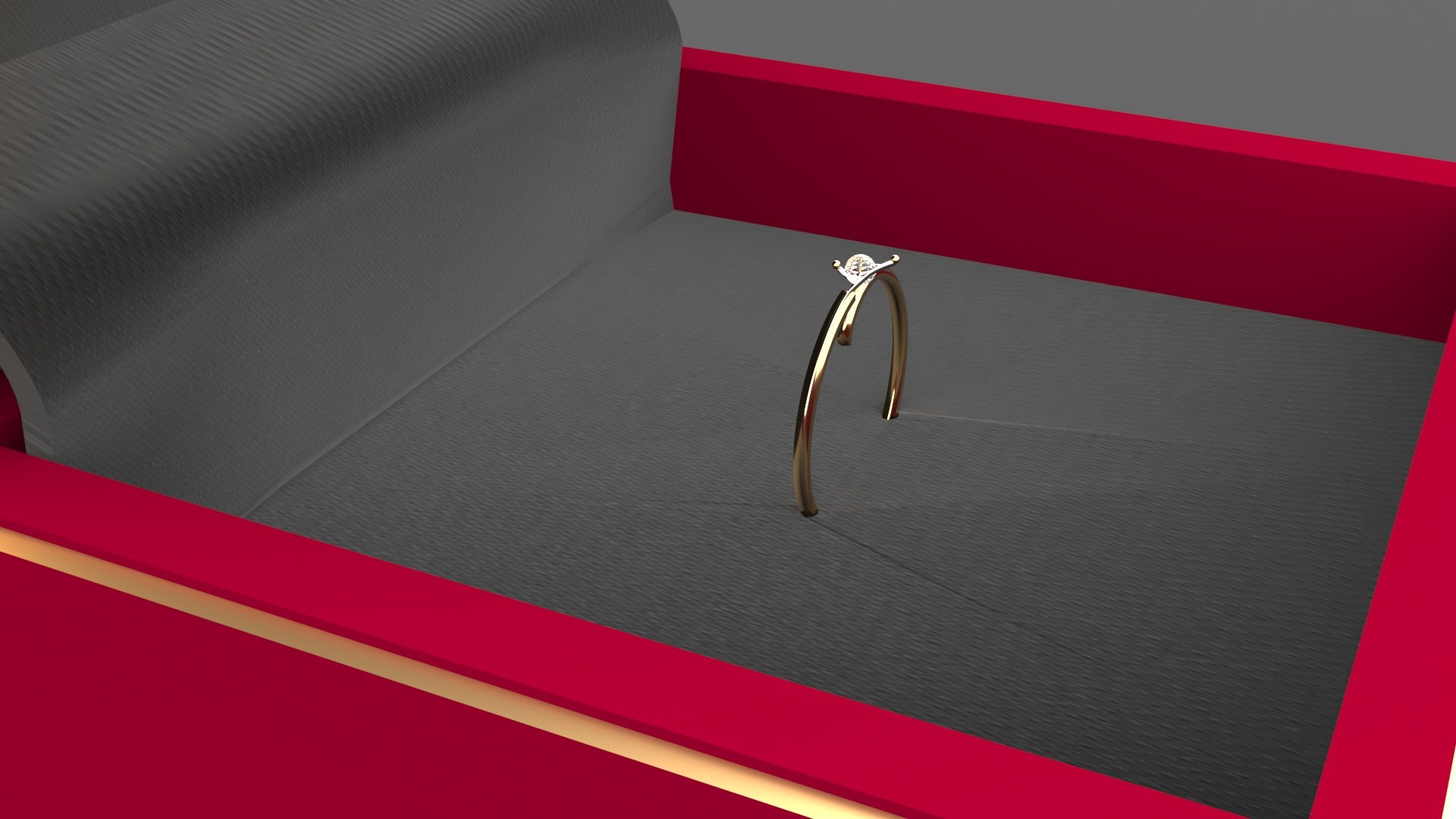 3D Model Finger Ring With Box - TurboSquid 2043932