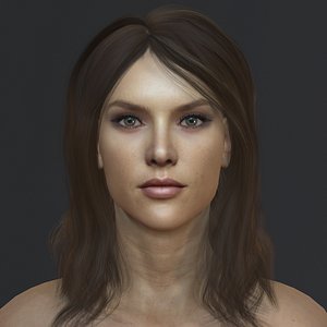 3D Alessandra Ambrosio Character