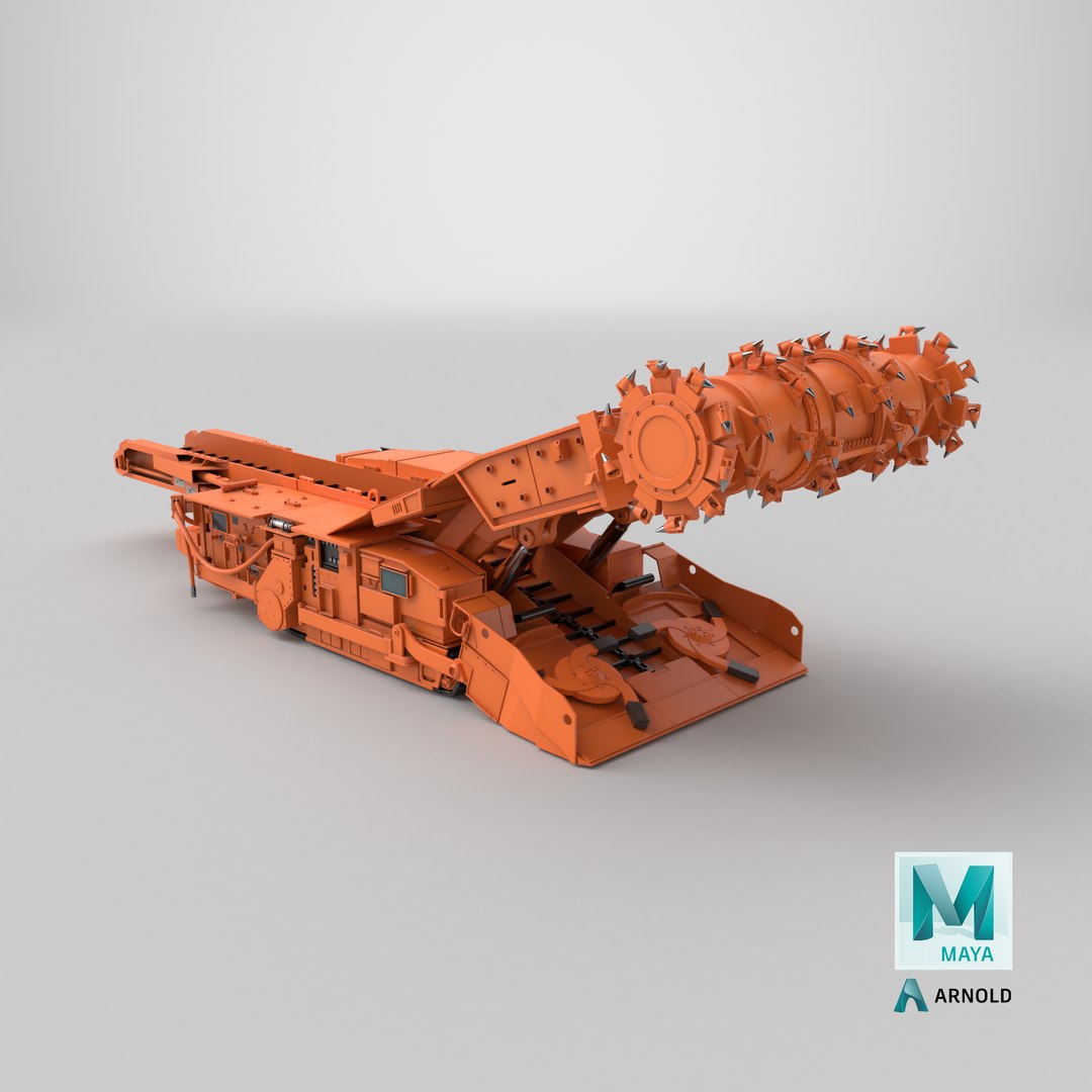 Continuous Mining Machine with Drum Cutter Orange model https://p.turbosquid.com/ts-thumb/2b/lHkghJ/Hp/stemcell_maya_arnold_render/png/1757675696/1920x1080/fit_q87/8f3ccab5be162e120ec6caf09b16ec407970bb49/stemcell_maya_arnold_render.jpg