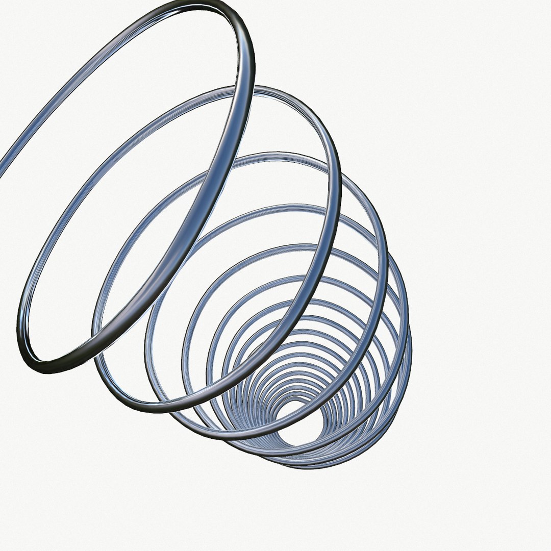 Metal Spiral Spring Model - TurboSquid 1410567