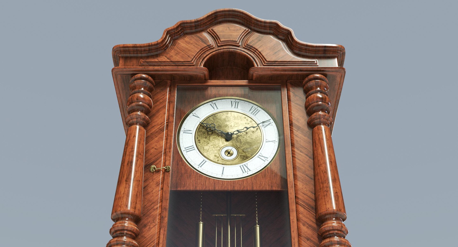 3D Retro Pendulum Clock - TurboSquid 1352579