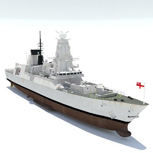 3D type 45 daring class destroyer