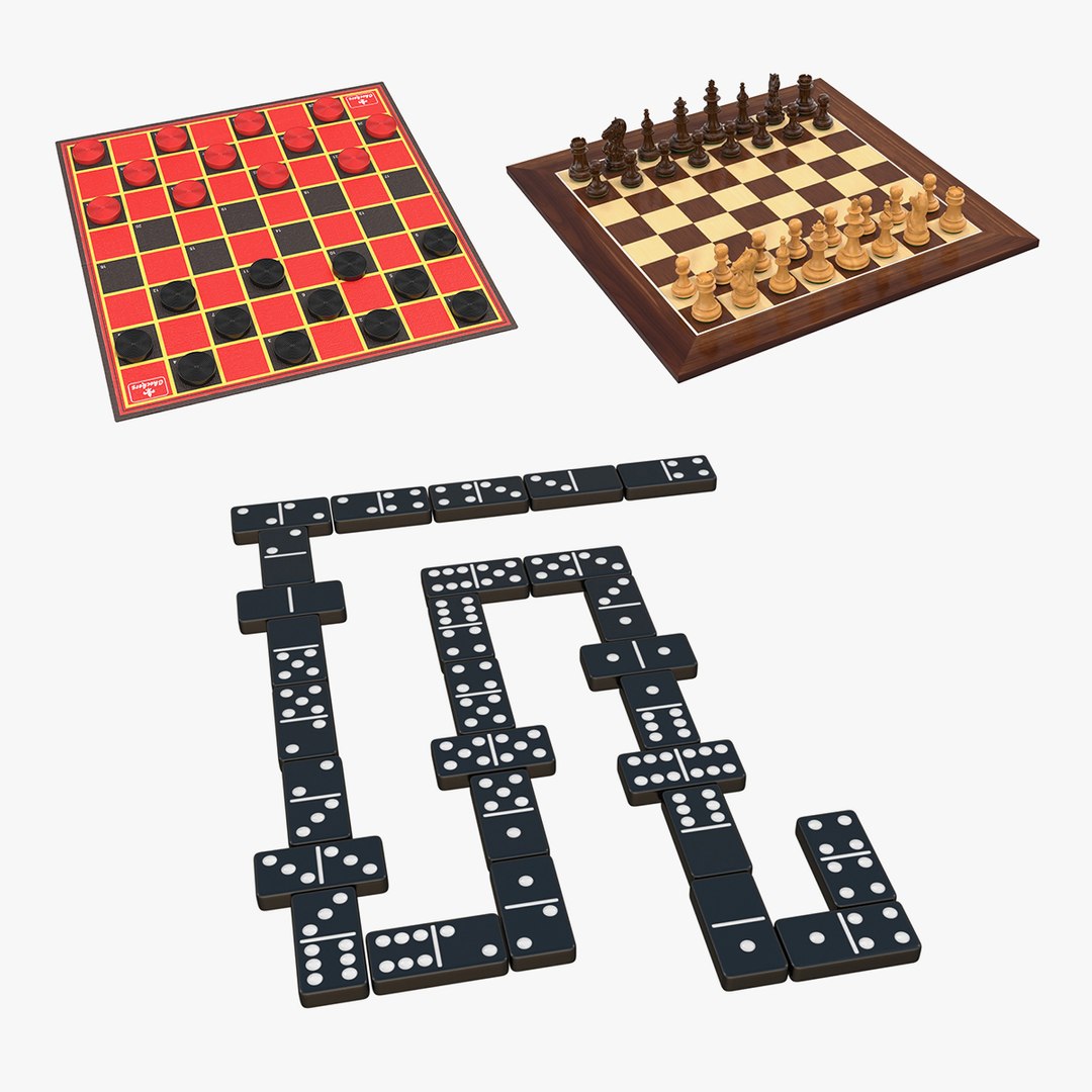 Board Games 3D Models Collection 3D model preview