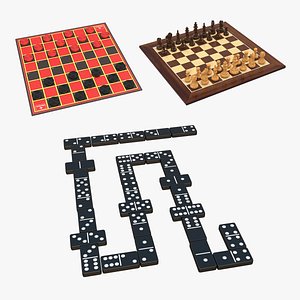 Board Games 3D Models Collection