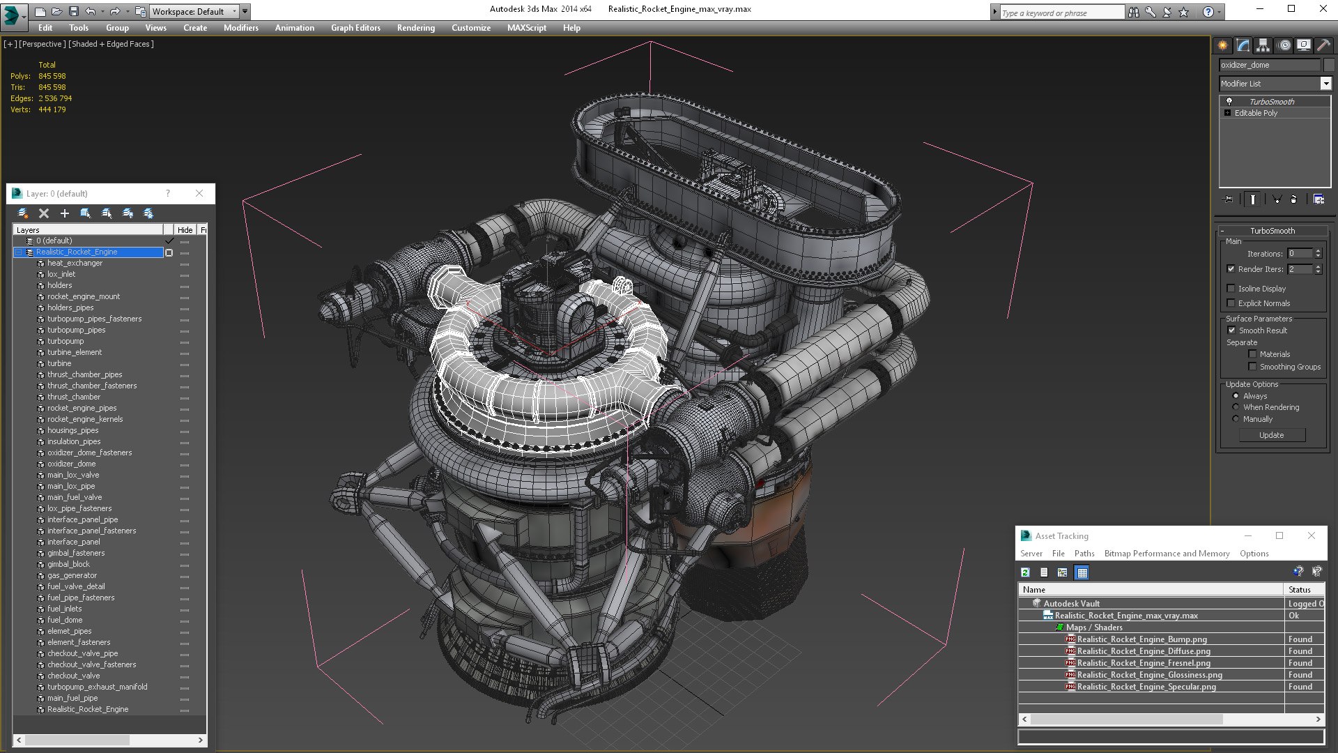 Realistic Rocket Engine Model - TurboSquid 2245960