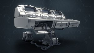 3D 3D Central Computer Control Terminal with Portable Generator model