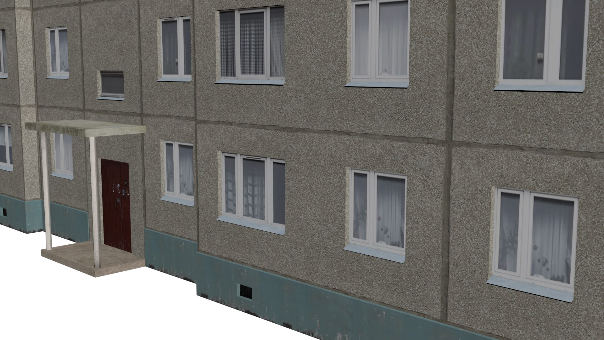 3D Russian Panel House Model - TurboSquid 2049273