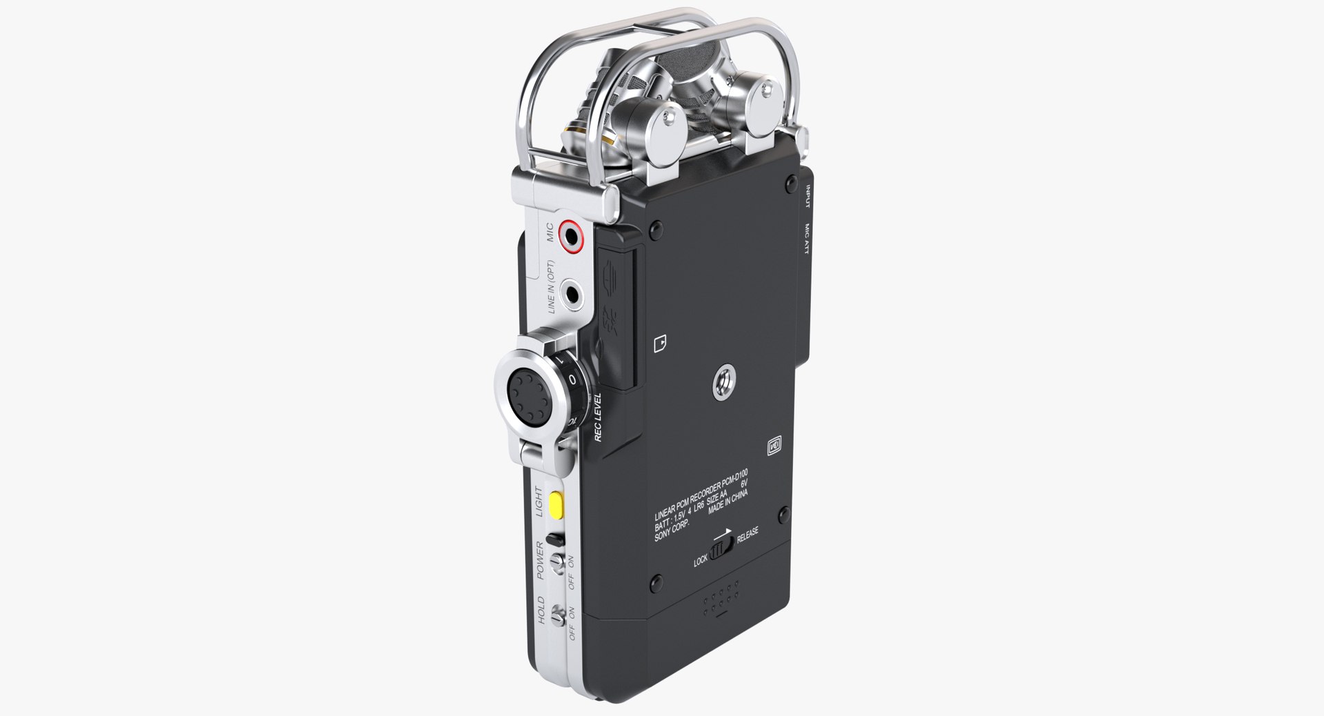 Portable Pcm Recorder Sony 3D Model - TurboSquid 1392261