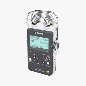 portable pcm recorder sony 3D model