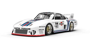 Porsche 93577 1977 Martini Racing 3d model 3D model