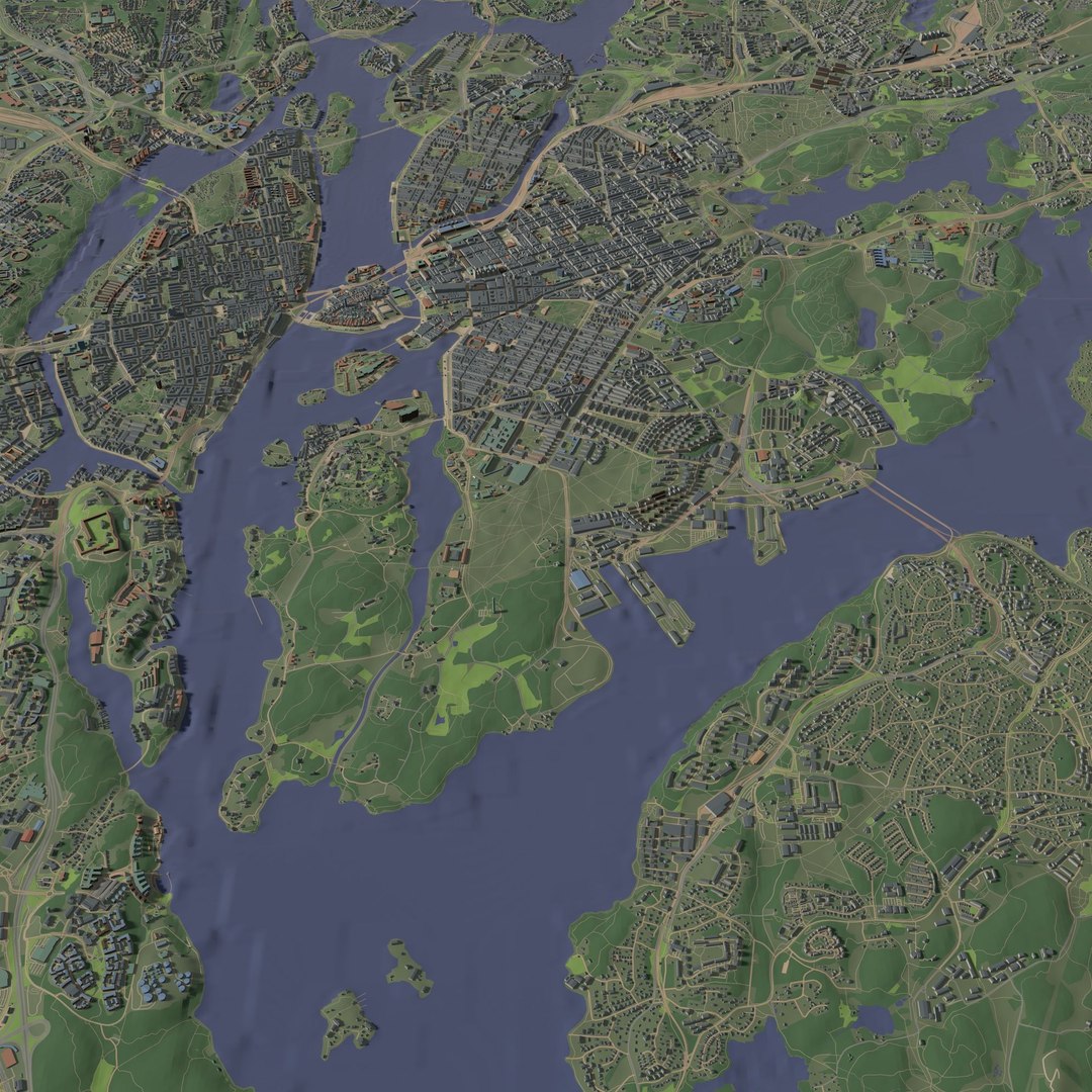 3D Stockholm Sweden - City And Urban Model - TurboSquid 2275838
