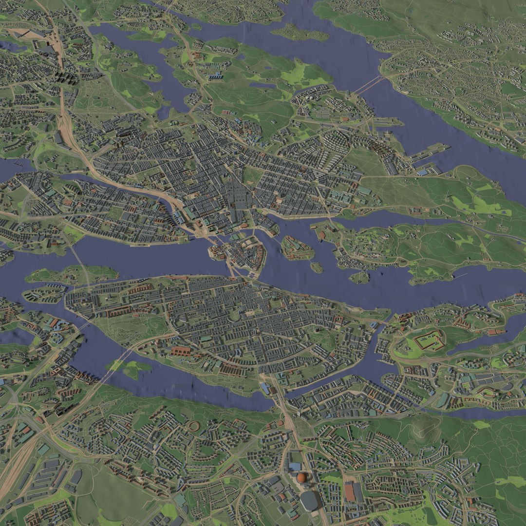 3D Stockholm Sweden - City And Urban Model - TurboSquid 2275838