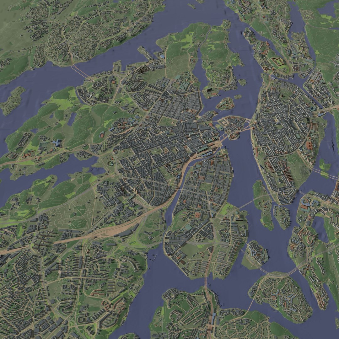 3D Stockholm Sweden - City And Urban Model - TurboSquid 2275838