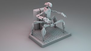 robot legs 3D model