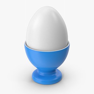 Egg In Blue Egg Cup model