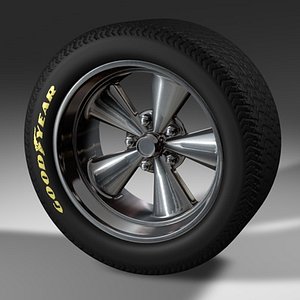 mag wheel tire 3d model