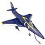 공격 항공기 A-4 Skyhawk Blue Angel