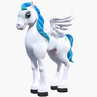Cartoon Pegasus Pony