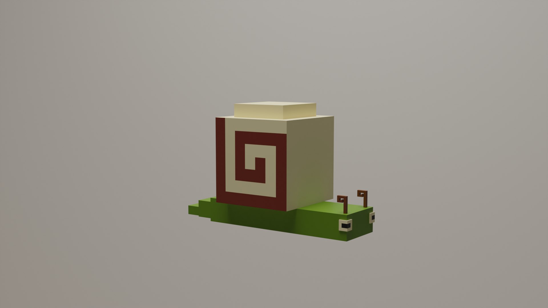 Voxel Low Polly Animal Snail Model - TurboSquid 2181949