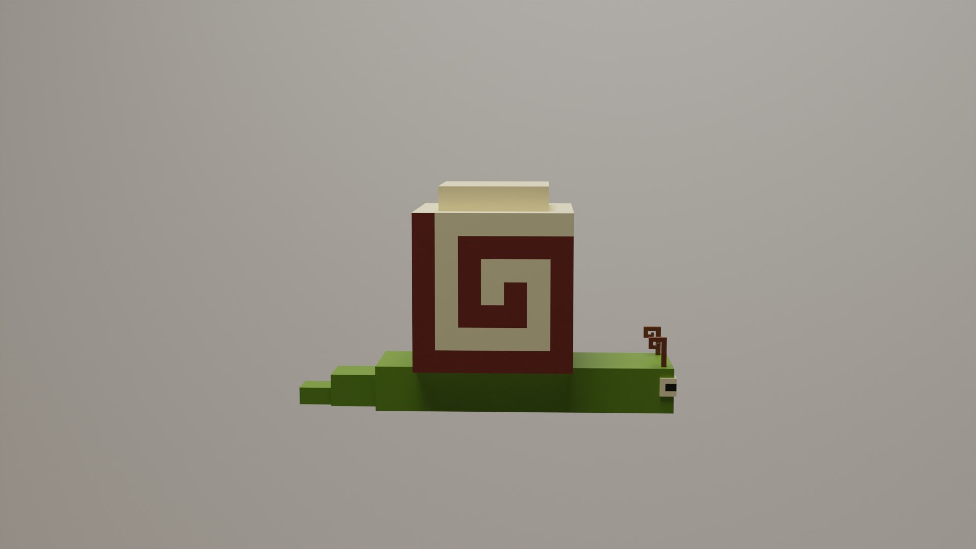 Voxel Low Polly Animal Snail Model - TurboSquid 2181949