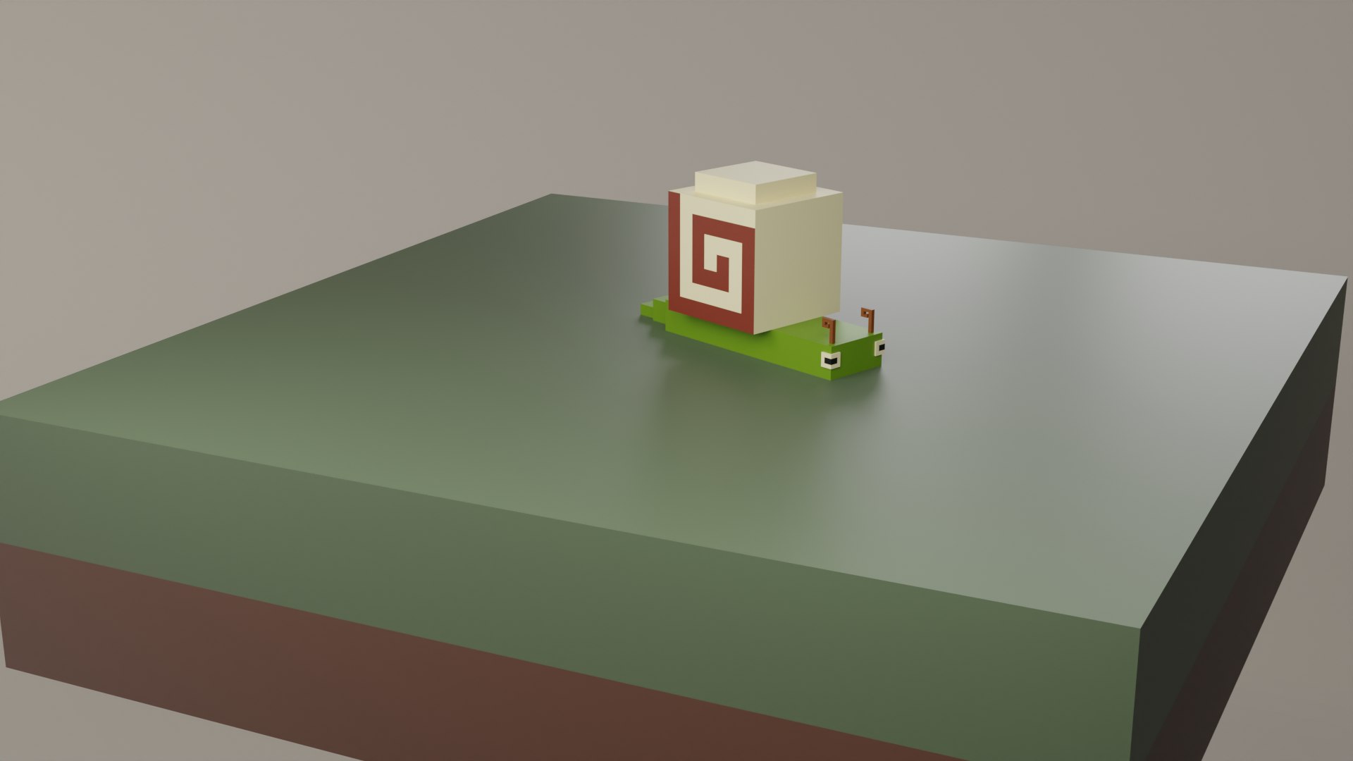 Voxel Low Polly Animal Snail Model - TurboSquid 2181949