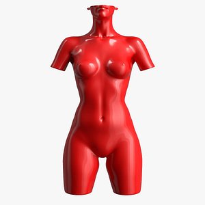 Mannequin A Plastic Red