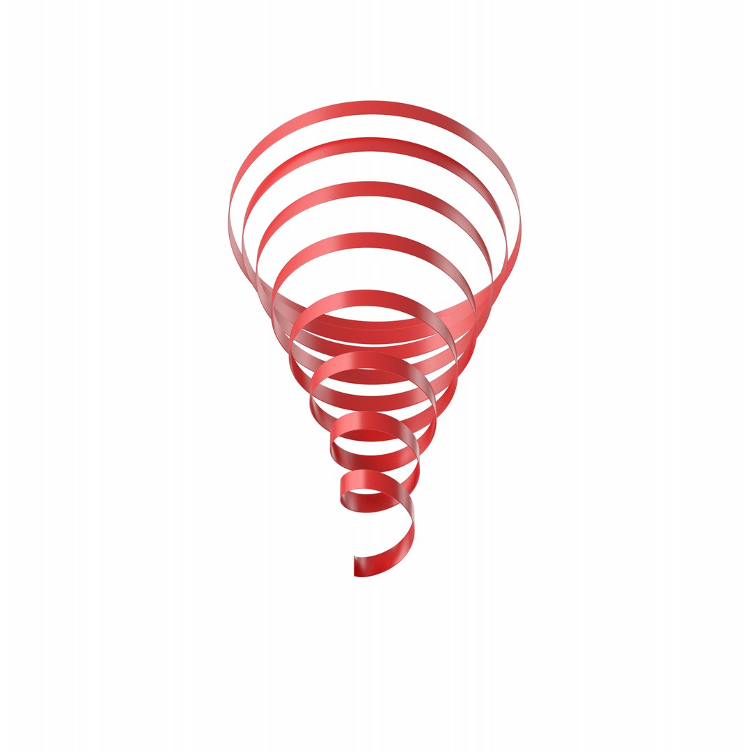 3D Curly Ribbon - TurboSquid 1886842