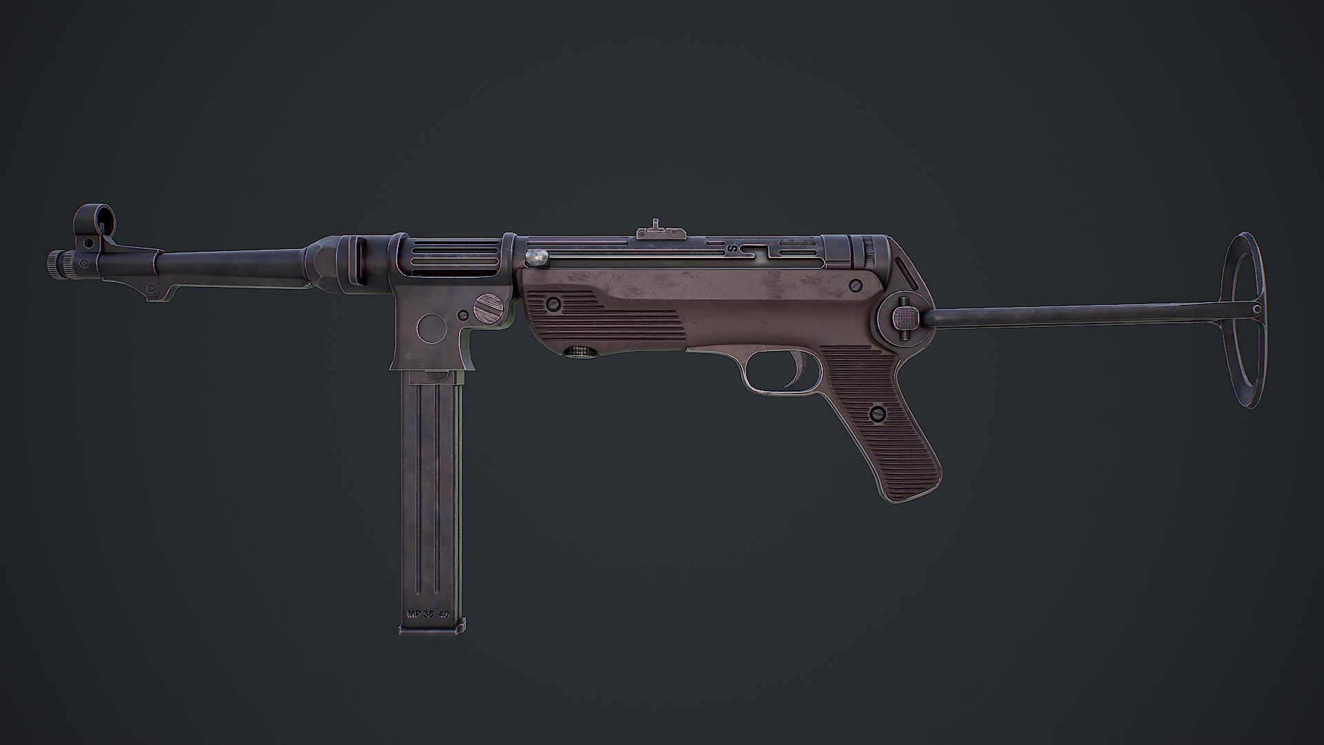 Submachine Gun MP 38 40 3d Model 3D Model - TurboSquid 2209585