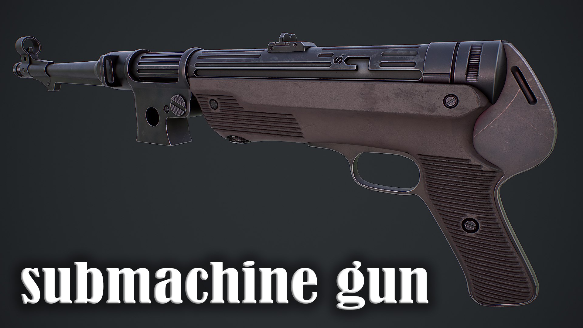 Submachine Gun MP 38 40 3d Model 3D Model - TurboSquid 2209585