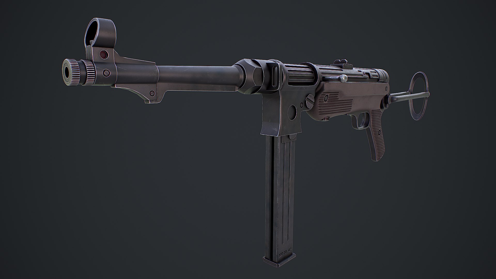 Submachine Gun MP 38 40 3d Model 3D Model - TurboSquid 2209585