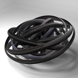 3d model plastic pipe 1