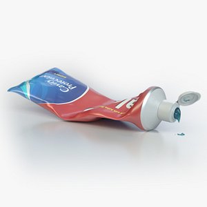 3D toothpaste tube