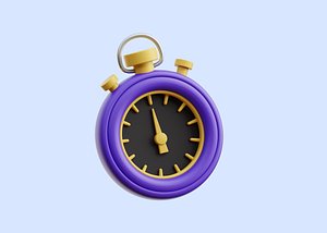Stop Watch 3D Illustration model
