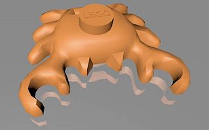 3d model lego crab