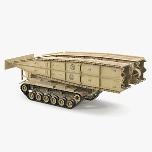 Armored Vehicle Launched Bridge AVLB M60A1 Rigged 3D model
