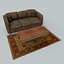 3d model couch coffee table