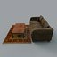 3d model couch coffee table